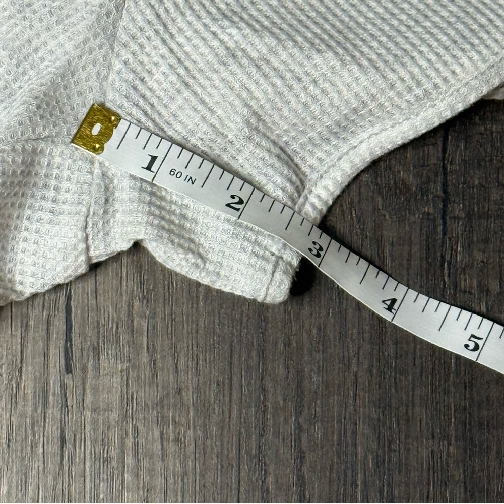 Waffle Knit Romper with Buttons - Picture 7 of 10